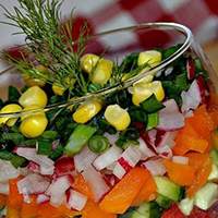 новогодний овощной салат