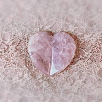 Сердце из Розового Кварца 