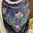 Женский обрядовый платок "Цветочная Гармония" фото 3